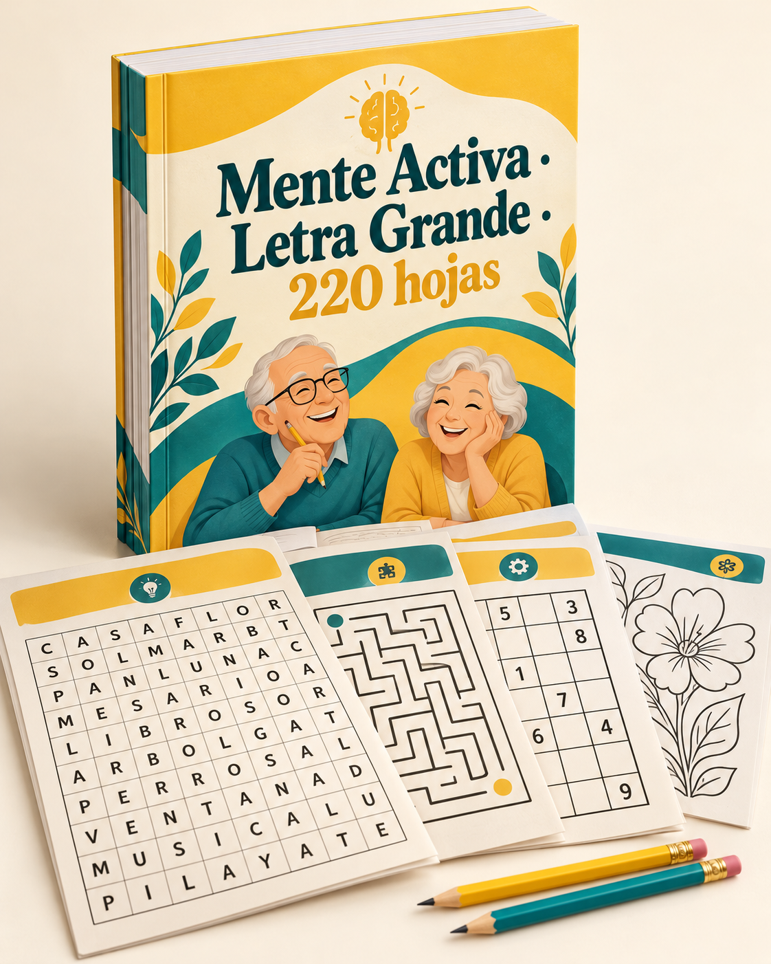 Cuadernillo Mente Activa en Letra Grande